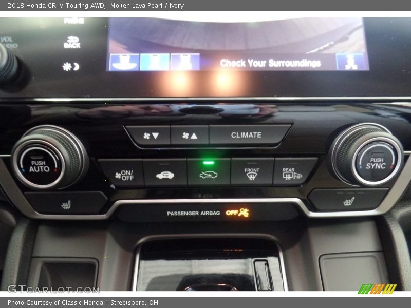Molten Lava Pearl / Ivory 2018 Honda CR-V Touring AWD