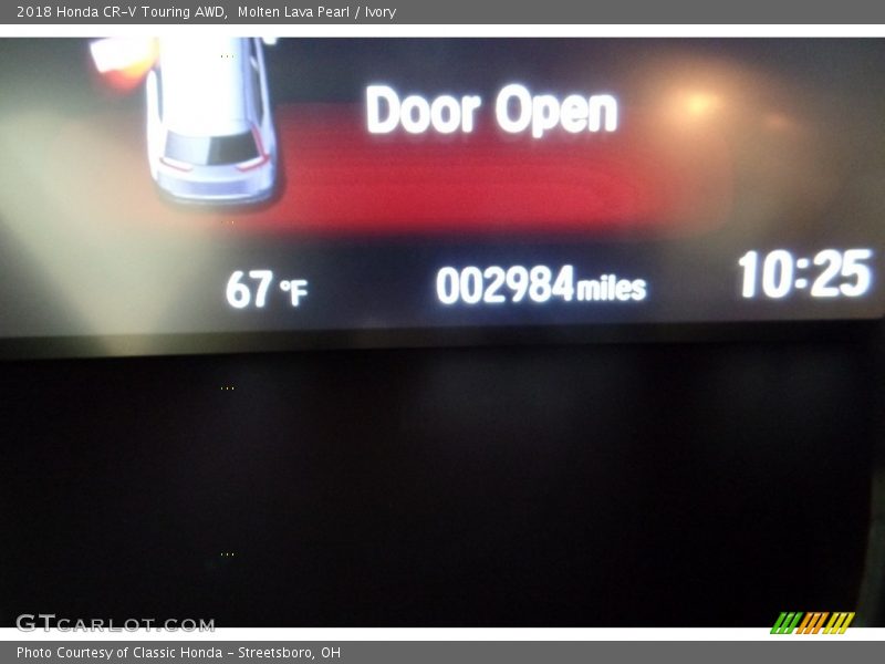 Molten Lava Pearl / Ivory 2018 Honda CR-V Touring AWD