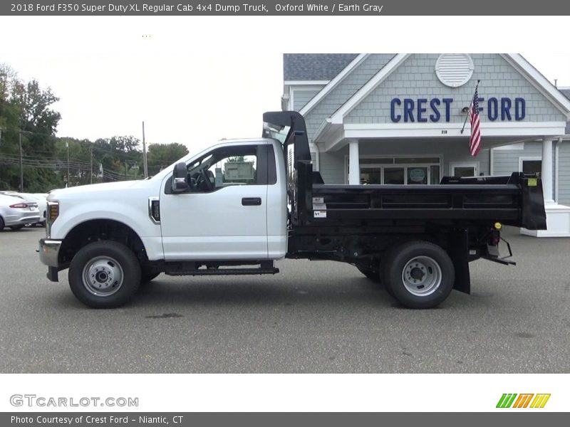 Oxford White / Earth Gray 2018 Ford F350 Super Duty XL Regular Cab 4x4 Dump Truck