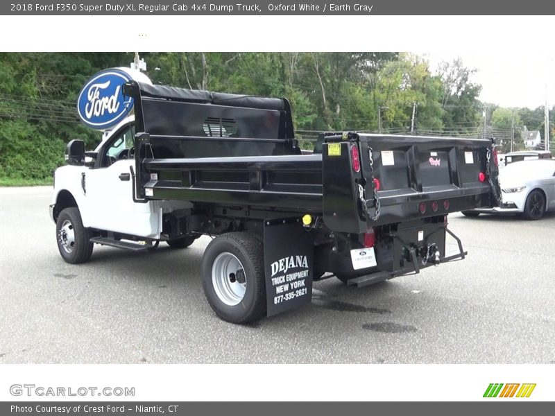 Oxford White / Earth Gray 2018 Ford F350 Super Duty XL Regular Cab 4x4 Dump Truck