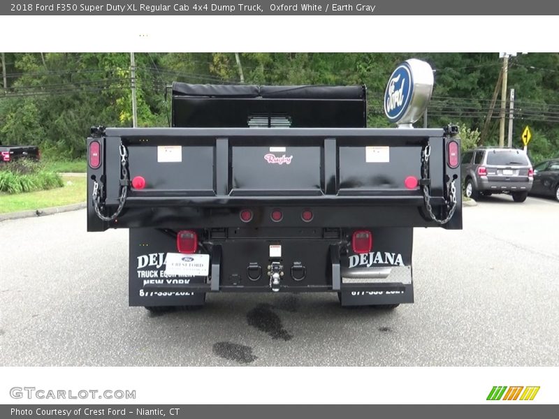 Oxford White / Earth Gray 2018 Ford F350 Super Duty XL Regular Cab 4x4 Dump Truck