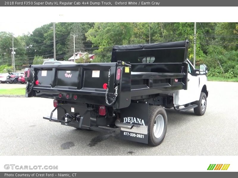 Oxford White / Earth Gray 2018 Ford F350 Super Duty XL Regular Cab 4x4 Dump Truck