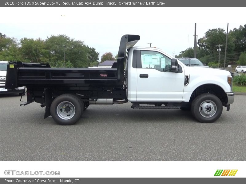 Oxford White / Earth Gray 2018 Ford F350 Super Duty XL Regular Cab 4x4 Dump Truck