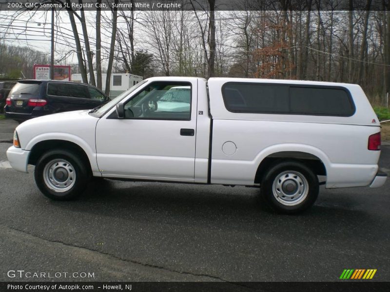 Summit White / Graphite 2002 GMC Sonoma SL Regular Cab