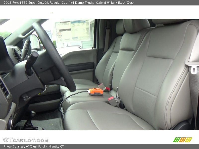 Oxford White / Earth Gray 2018 Ford F350 Super Duty XL Regular Cab 4x4 Dump Truck