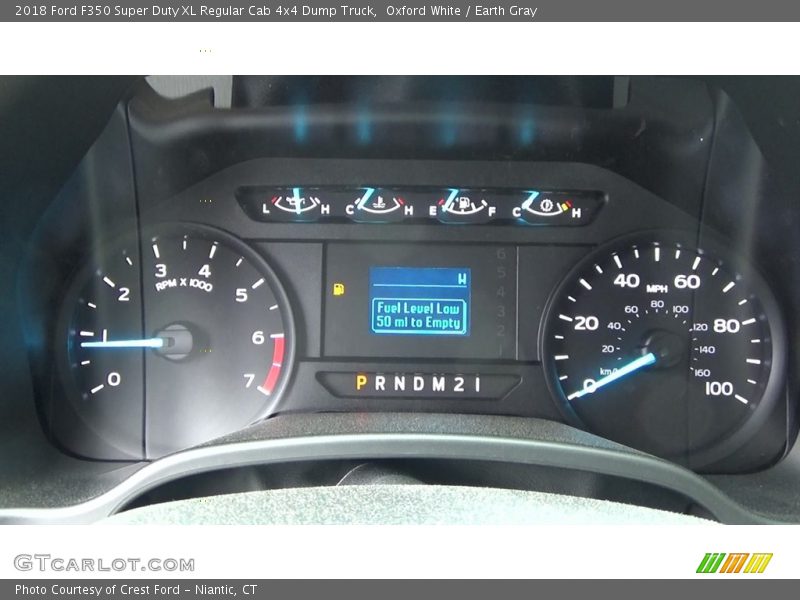 Oxford White / Earth Gray 2018 Ford F350 Super Duty XL Regular Cab 4x4 Dump Truck