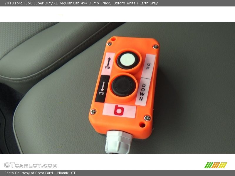 Oxford White / Earth Gray 2018 Ford F350 Super Duty XL Regular Cab 4x4 Dump Truck