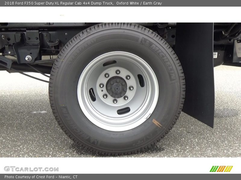 Oxford White / Earth Gray 2018 Ford F350 Super Duty XL Regular Cab 4x4 Dump Truck