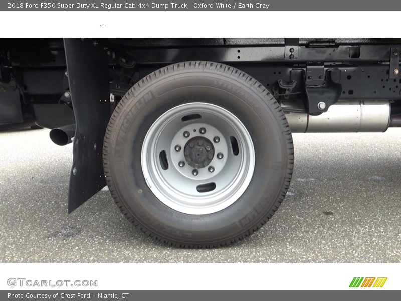 Oxford White / Earth Gray 2018 Ford F350 Super Duty XL Regular Cab 4x4 Dump Truck