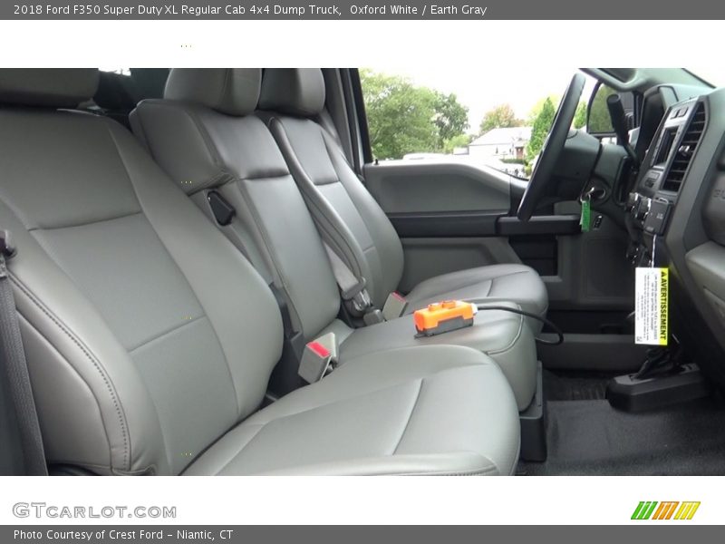 Oxford White / Earth Gray 2018 Ford F350 Super Duty XL Regular Cab 4x4 Dump Truck