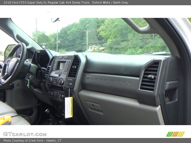 Oxford White / Earth Gray 2018 Ford F350 Super Duty XL Regular Cab 4x4 Dump Truck