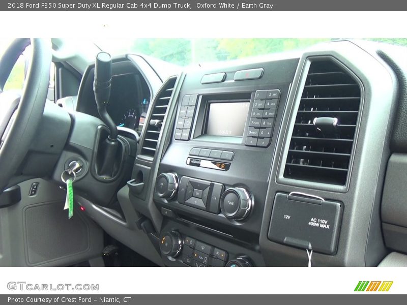 Oxford White / Earth Gray 2018 Ford F350 Super Duty XL Regular Cab 4x4 Dump Truck