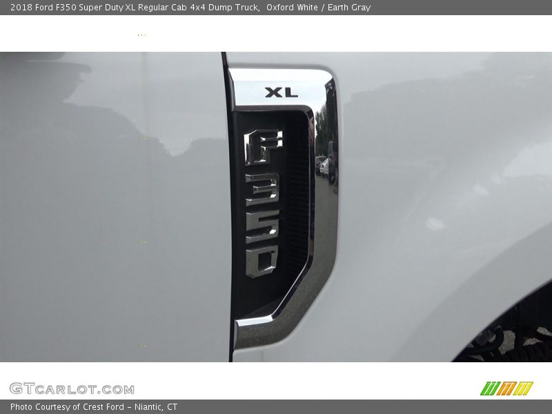 Oxford White / Earth Gray 2018 Ford F350 Super Duty XL Regular Cab 4x4 Dump Truck