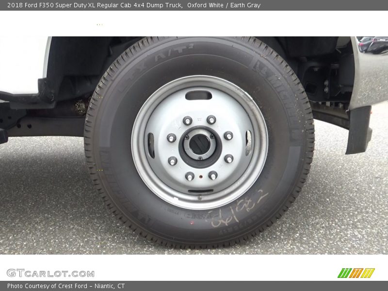 Oxford White / Earth Gray 2018 Ford F350 Super Duty XL Regular Cab 4x4 Dump Truck