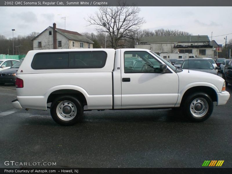 Summit White / Graphite 2002 GMC Sonoma SL Regular Cab