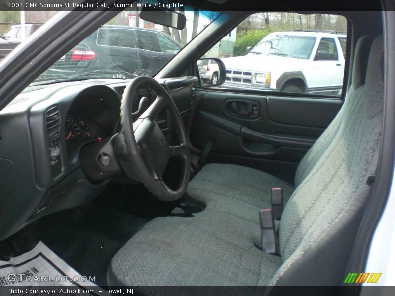 Summit White / Graphite 2002 GMC Sonoma SL Regular Cab