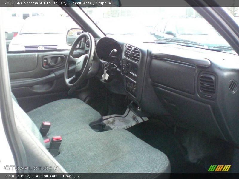 Summit White / Graphite 2002 GMC Sonoma SL Regular Cab