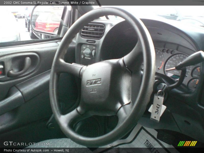 Summit White / Graphite 2002 GMC Sonoma SL Regular Cab