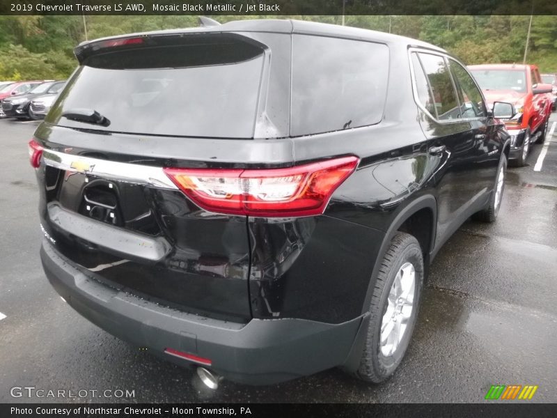 Mosaic Black Metallic / Jet Black 2019 Chevrolet Traverse LS AWD