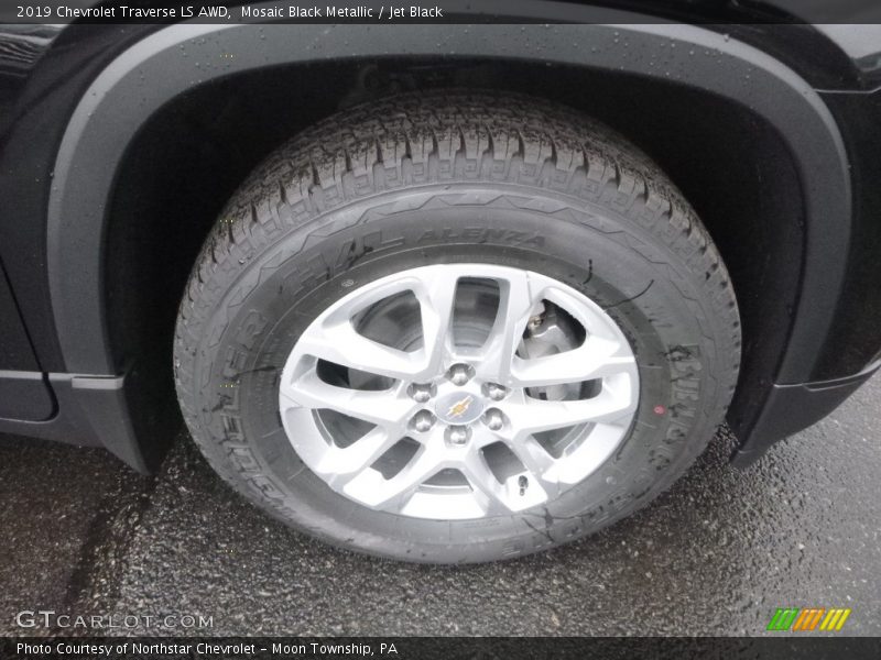 Mosaic Black Metallic / Jet Black 2019 Chevrolet Traverse LS AWD