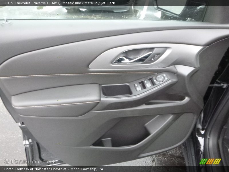 Mosaic Black Metallic / Jet Black 2019 Chevrolet Traverse LS AWD