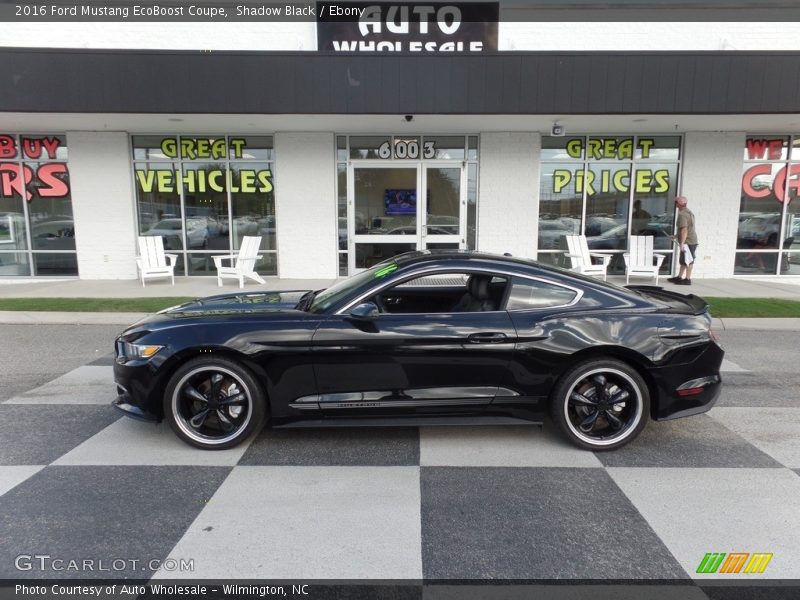 Shadow Black / Ebony 2016 Ford Mustang EcoBoost Coupe