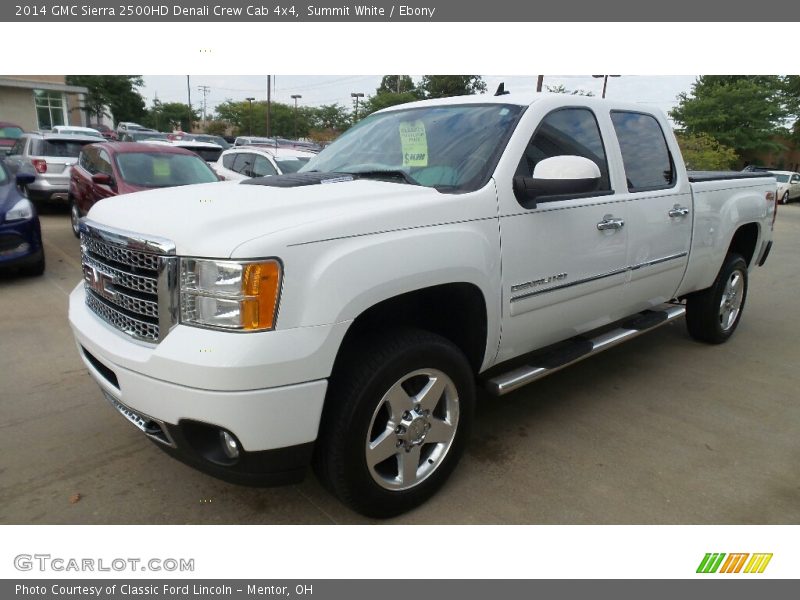 Summit White / Ebony 2014 GMC Sierra 2500HD Denali Crew Cab 4x4