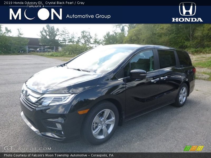 Crystal Black Pearl / Gray 2019 Honda Odyssey EX