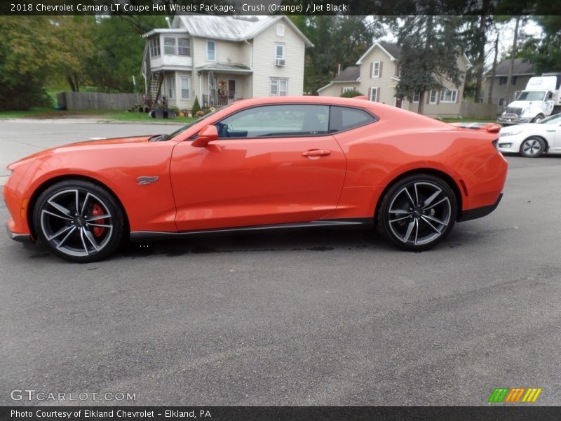 Crush (Orange) / Jet Black 2018 Chevrolet Camaro LT Coupe Hot Wheels Package