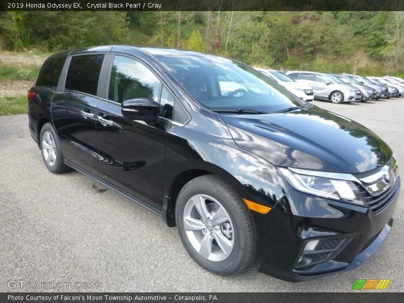 Crystal Black Pearl / Gray 2019 Honda Odyssey EX