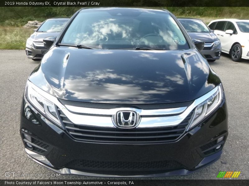 Crystal Black Pearl / Gray 2019 Honda Odyssey EX