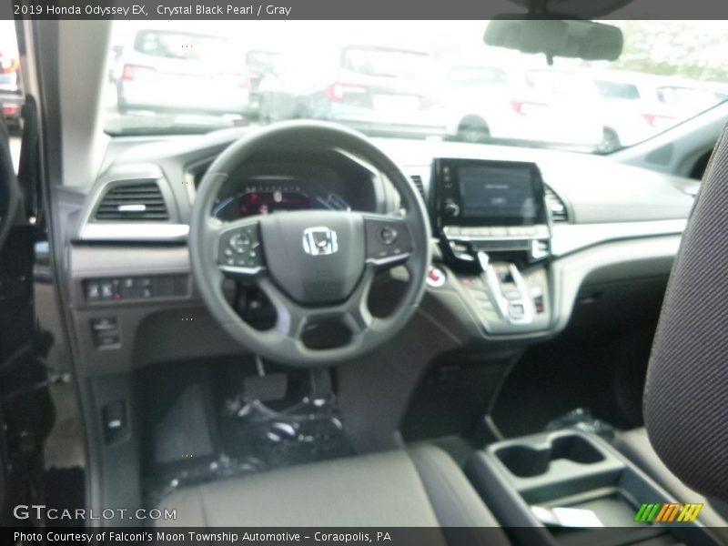 Crystal Black Pearl / Gray 2019 Honda Odyssey EX