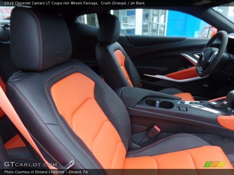 Crush (Orange) / Jet Black 2018 Chevrolet Camaro LT Coupe Hot Wheels Package