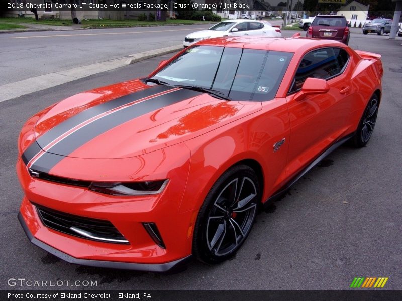 Crush (Orange) / Jet Black 2018 Chevrolet Camaro LT Coupe Hot Wheels Package