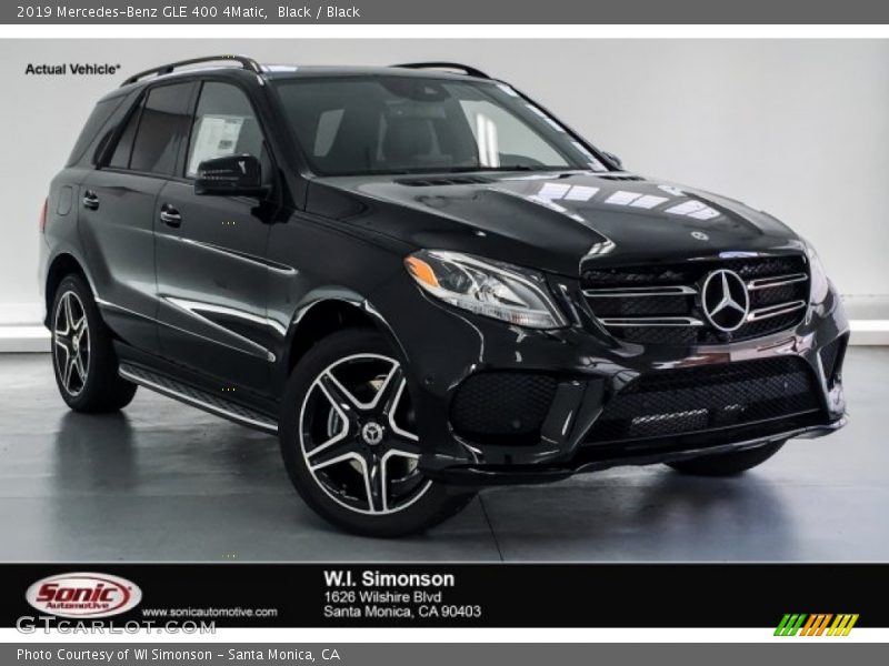 Black / Black 2019 Mercedes-Benz GLE 400 4Matic