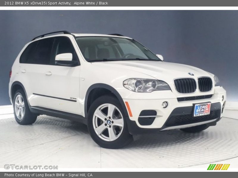 Alpine White / Black 2012 BMW X5 xDrive35i Sport Activity