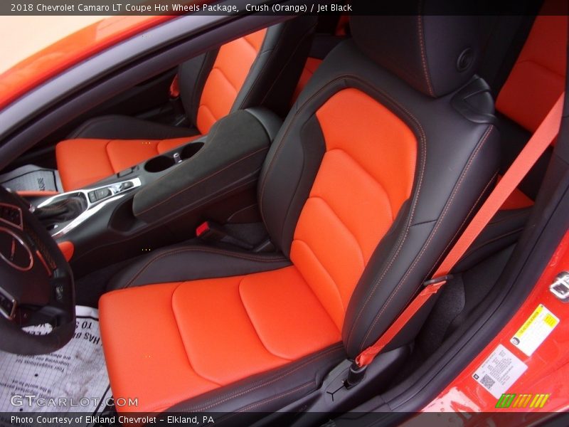 Crush (Orange) / Jet Black 2018 Chevrolet Camaro LT Coupe Hot Wheels Package