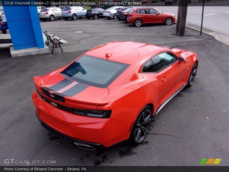 Crush (Orange) / Jet Black 2018 Chevrolet Camaro LT Coupe Hot Wheels Package