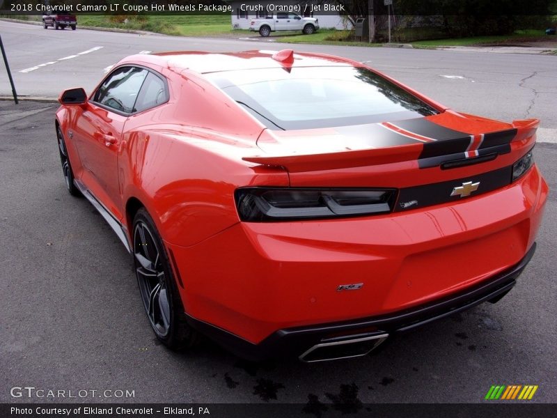 Crush (Orange) / Jet Black 2018 Chevrolet Camaro LT Coupe Hot Wheels Package