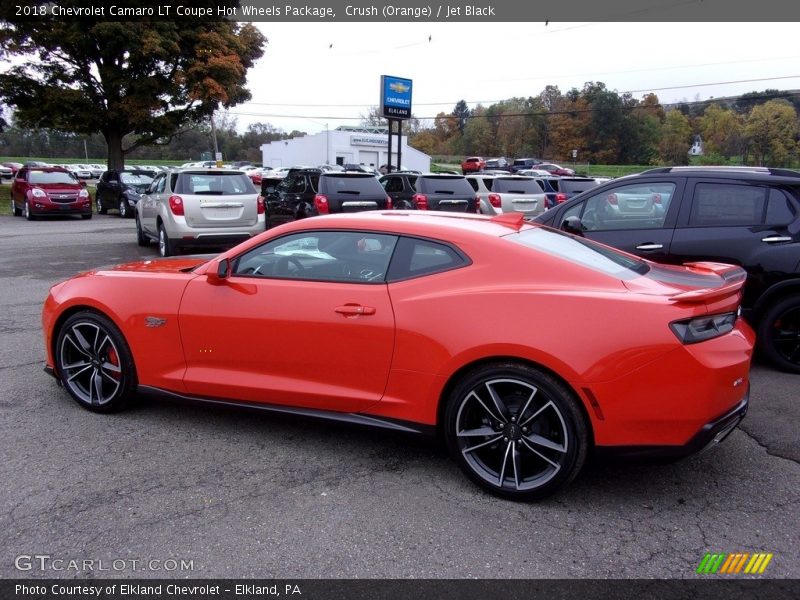 Crush (Orange) / Jet Black 2018 Chevrolet Camaro LT Coupe Hot Wheels Package