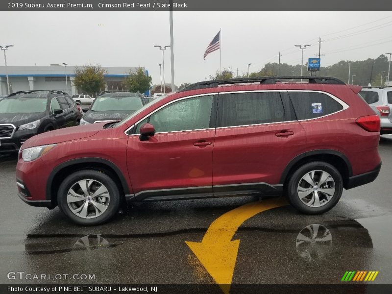 Crimson Red Pearl / Slate Black 2019 Subaru Ascent Premium