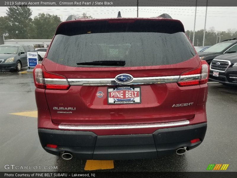 Crimson Red Pearl / Slate Black 2019 Subaru Ascent Premium