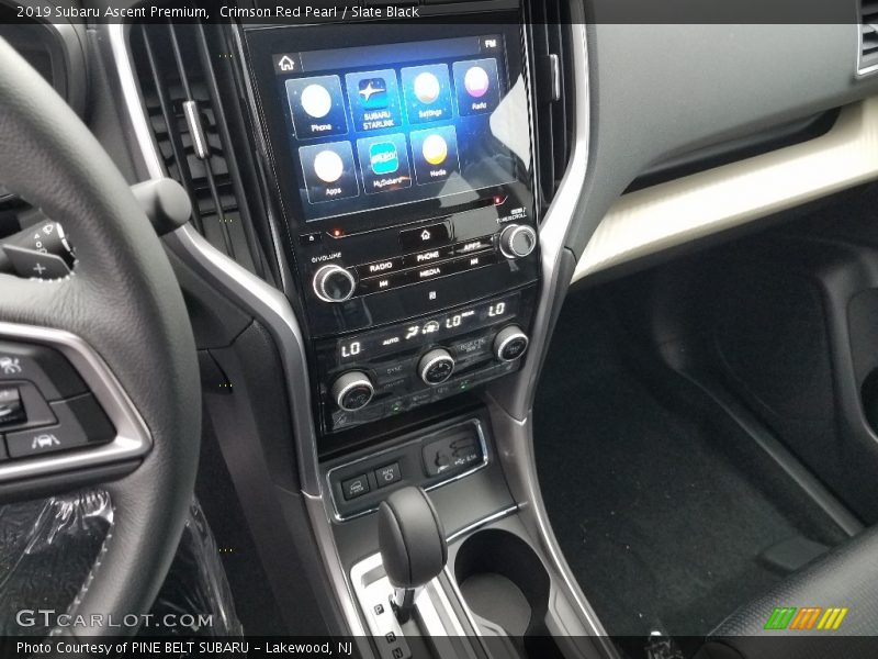 Crimson Red Pearl / Slate Black 2019 Subaru Ascent Premium