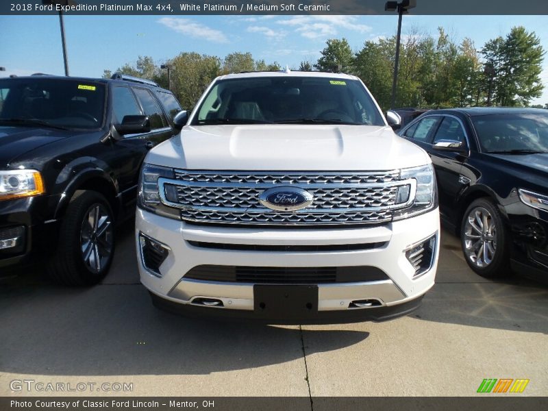 White Platinum / Medium Soft Ceramic 2018 Ford Expedition Platinum Max 4x4