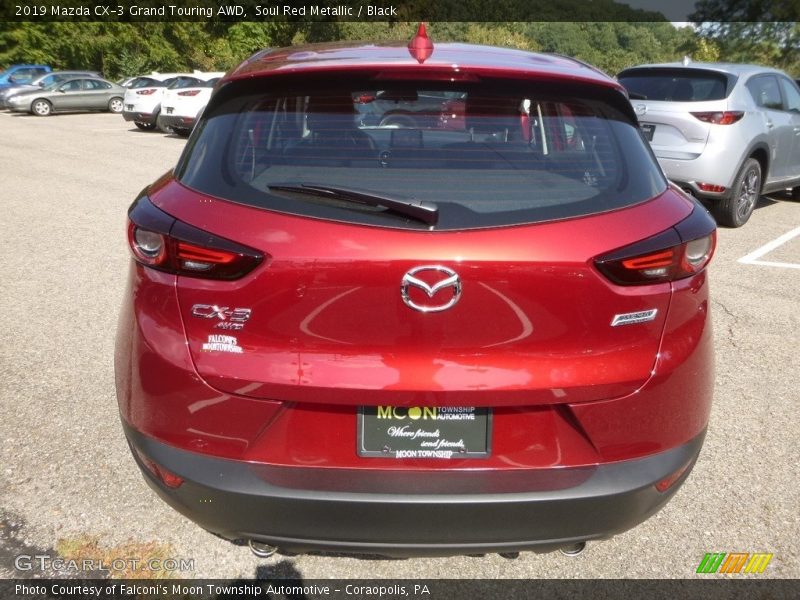 Soul Red Metallic / Black 2019 Mazda CX-3 Grand Touring AWD