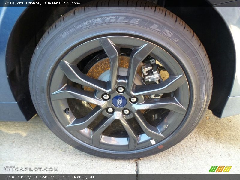 Blue Metallic / Ebony 2018 Ford Fusion SE