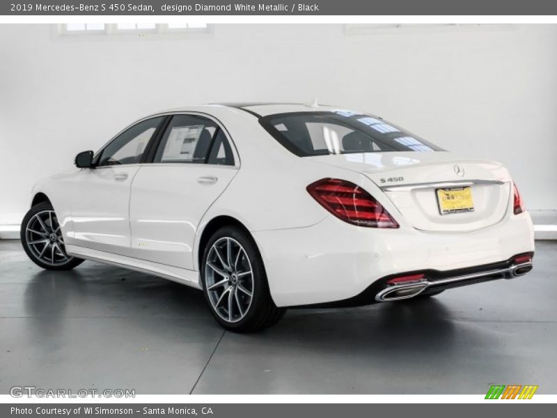 designo Diamond White Metallic / Black 2019 Mercedes-Benz S 450 Sedan