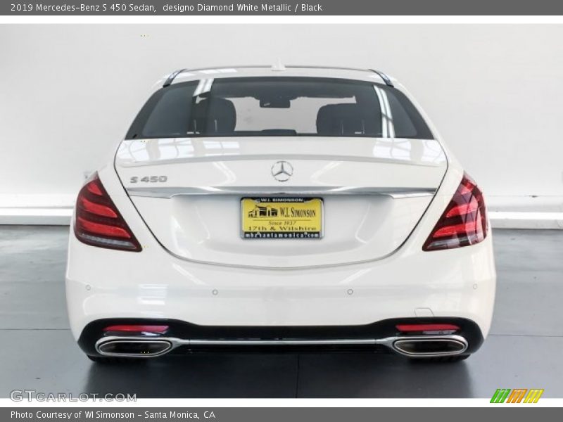 designo Diamond White Metallic / Black 2019 Mercedes-Benz S 450 Sedan