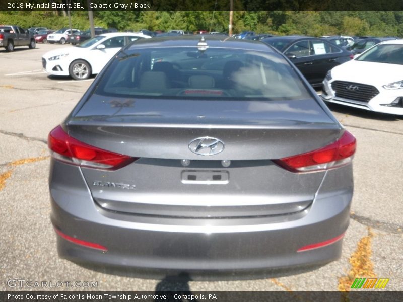 Galactic Gray / Black 2018 Hyundai Elantra SEL