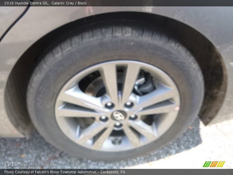 Galactic Gray / Black 2018 Hyundai Elantra SEL